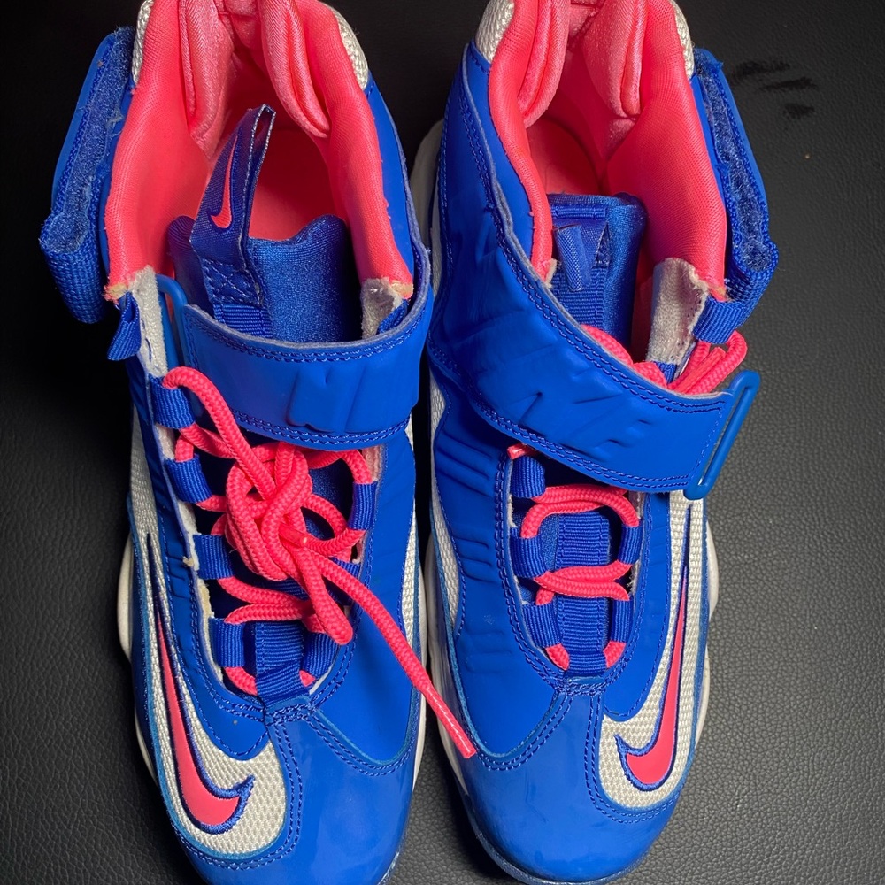 Kids Blue and Pink High-Top Sneakers